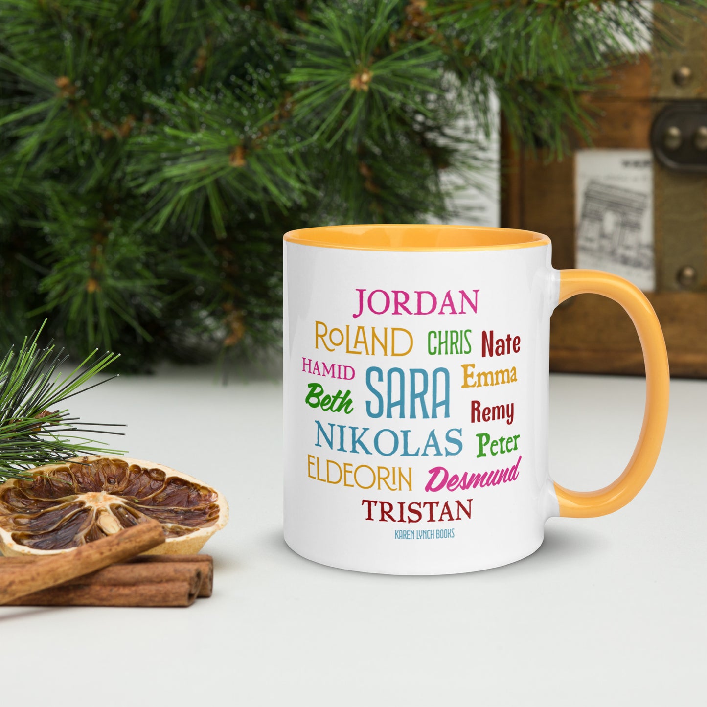 Relentless 11oz Character Collage Mug Yellow